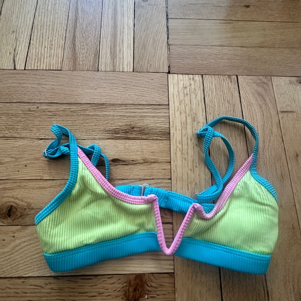 Colorful Strappy Bikini Top